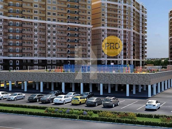 1 квартира ЖК Грани Краснодар площадь 31.2 м2 кухня 9.7 м2 на 17 этаже номер102