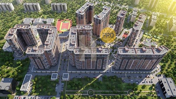 3 квартира ЖК Рекорд-2 Краснодар площадь 88.6 м2 кухня 18 м2 на 2 этаже номер744