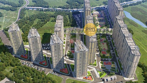 Студия квартира ЖК СказкаГрад Краснодар площадь 25.9 м2 кухня 17.3 м2 на 18 этаже номер679