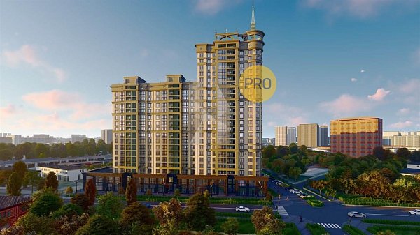 1 квартира ЖК AVrorA Краснодар площадь 62.39 м2 кухня 15.95 м2 на 14 этаже номер411