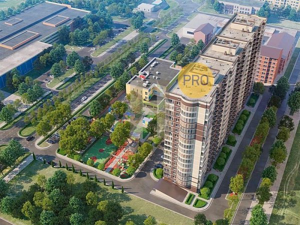 2 квартира ЖК Дом на Московской Краснодар площадь 75.29 м2 кухня 14.15 м2 на 17 этаже номер415