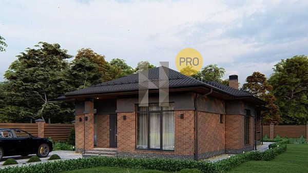 Дом кирпичный 130 м2 Коттеджный поселок Резиденция Пенаты, 3 комнаты, кухня 36.97 м2