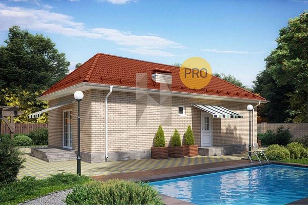Дом кирпичный 70 м2 КП Знание, 2 комнаты, кухня 25 м2