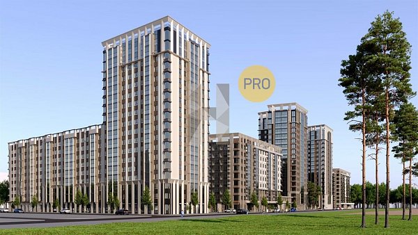 3 квартира ЖК Парк Победы-2 Краснодар площадь 80.2 м2 кухня 16.5 м2 на 2 этаже номер78