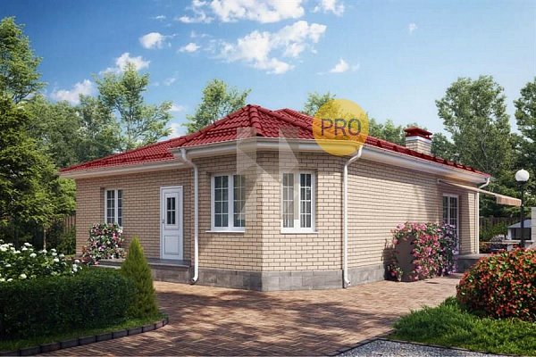 Дом кирпичный 110 м2 Коттеджный поселок Рубиновый Берег, 4 комнаты, кухня 25 м2