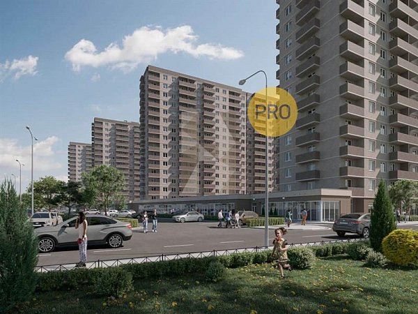 2 квартира ЖК Ракурс Краснодар площадь 65.05 м2 кухня 21.1 м2 на 12 этаже номер430