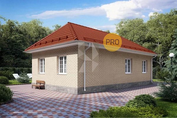 Дом кирпичный 70 м2 КП Южная Столица, 2 комнаты, кухня 25 м2