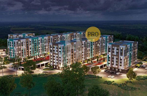 1 квартира ЖК Событие Краснодар площадь 34.51 м2 кухня 10.54 м2 на 9 этаже номер57