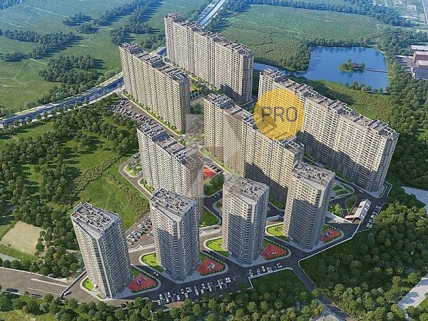 Студия квартира ЖК СказкаГрад Краснодар площадь 25.9 м2 кухня 17.3 м2 на 18 этаже номер679