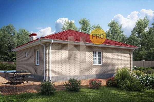 Дом кирпичный 110 м2 Коттеджный поселок Рубиновый Берег, 4 комнаты, кухня 25 м2