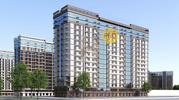 3 квартира ЖК Догма Парк Краснодар площадь 69.5 м2 кухня 16.6 м2 на 12 этаже номер206