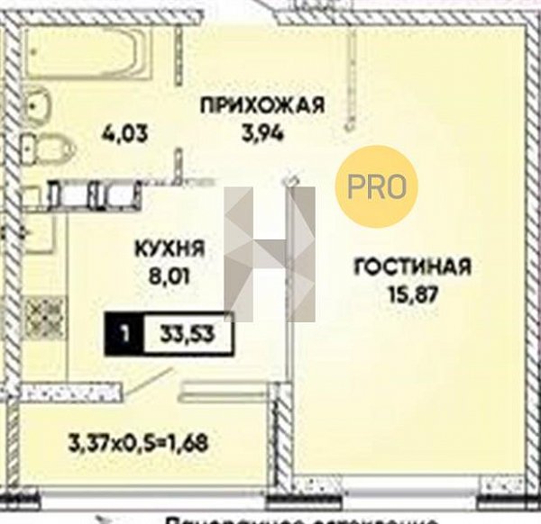 3 квартира ЖК Архитектор Краснодар площадь 80.01 м2 кухня 14.58 м2 на 2 этаже номер41