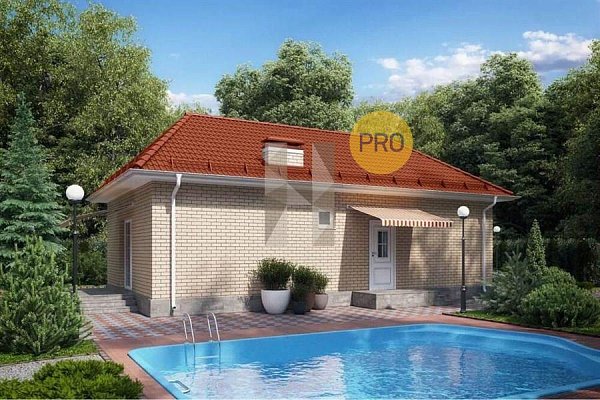 Дом кирпичный 70 м2 КП Южная Столица, 2 комнаты, кухня 25 м2