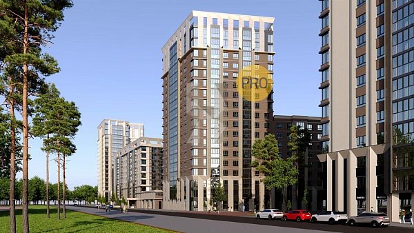 Студия квартира ЖК Парк Победы-2 Краснодар площадь 23.5 м2 кухня 19.7 м2 на 10 этаже номер59